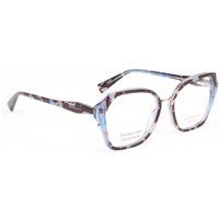 Geometrische Brillenfassung mit Schildpatt-Optik