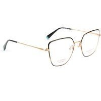 Elegante geometrische Titan-Brillenfassung