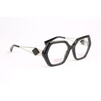 Geometrische Acetat-Brillenfassung mit Marmor-Optik