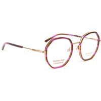 Geometrische Zweifarbige Achteckige Brille