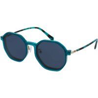 Geometrische Sonnenbrille mit transparentem Rahmen