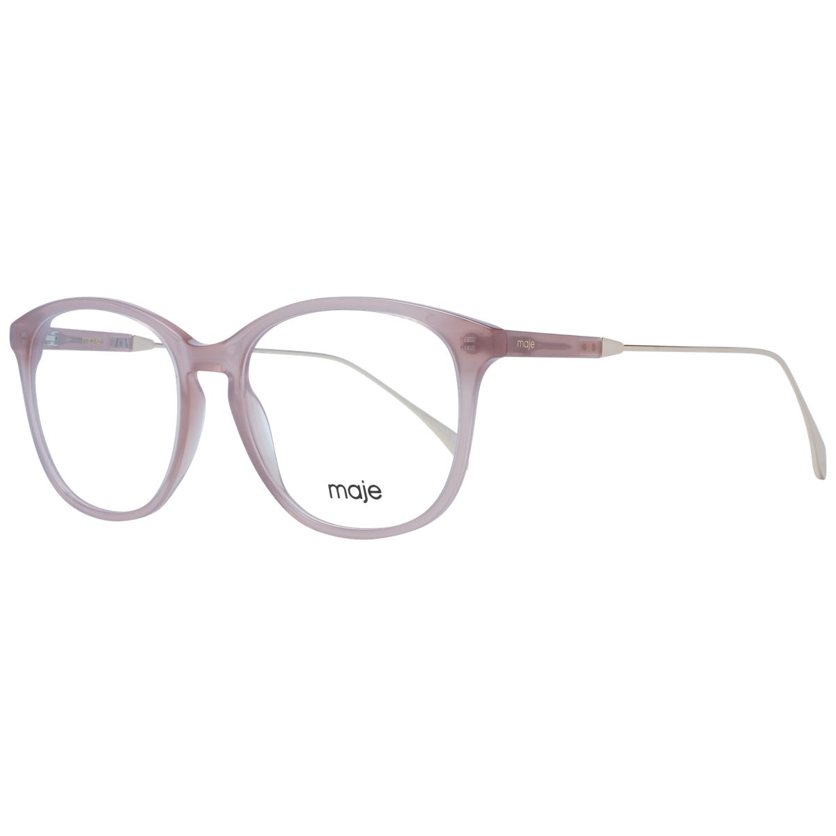 Transparente Brille in abgerundeter Quadratform