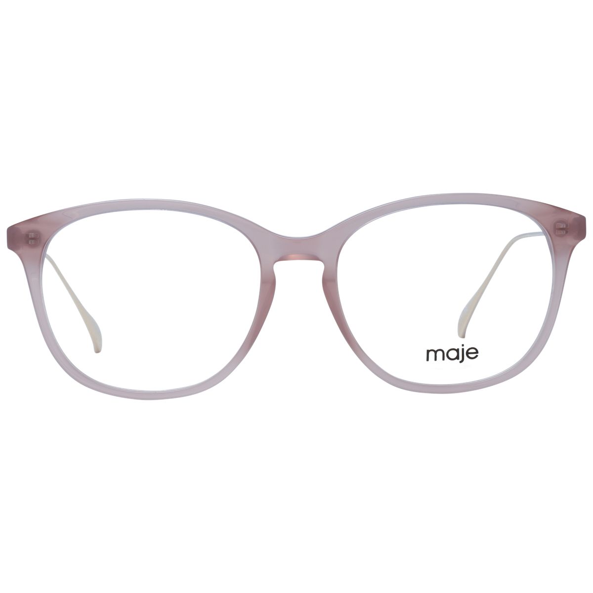 Transparente Brille in abgerundeter Quadratform