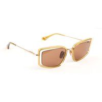 Geometrische Sonnenbrille mit Doppelrahmen