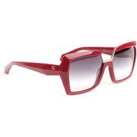 Geometrische Oversize-Sonnenbrille aus Acetat