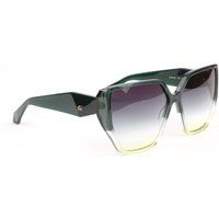 Oversized Geometrische Farbverlauf-Sonnenbrille