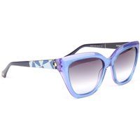 Elegante Cat-Eye Sonnenbrille mit Geometrie-Muster