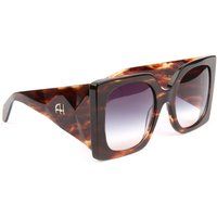Oversize Quadratische Sonnenbrille in Schildpatt-Optik