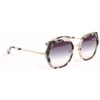 Geometrische Hexagon-Sonnenbrille mit Verlauf