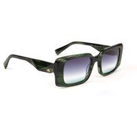 Quadratische Oversize-Sonnenbrille in Marmor-Optik