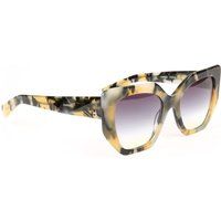 Oversized Cat-Eye-Sonnenbrille mit Schildpatt-Muster