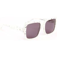 Übergroße Quadratische Sonnenbrille mit Marmor-Muster