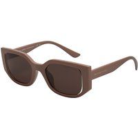 Geometrische Oversize-Sonnenbrille in Quadratform