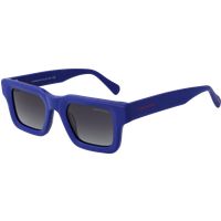 Rechteckige Sonnenbrille mit dickem Rahmen