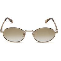 Polierte ovale Sonnenbrille in Roségold