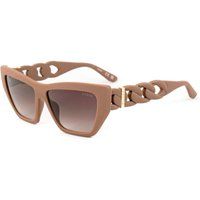 Oversize Cat-Eye Sonnenbrille mit Kettengliedern