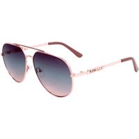 Schicke roségoldene Pilotenbrille