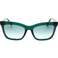 Transparente Cateye-Sonnenbrille mit Herz