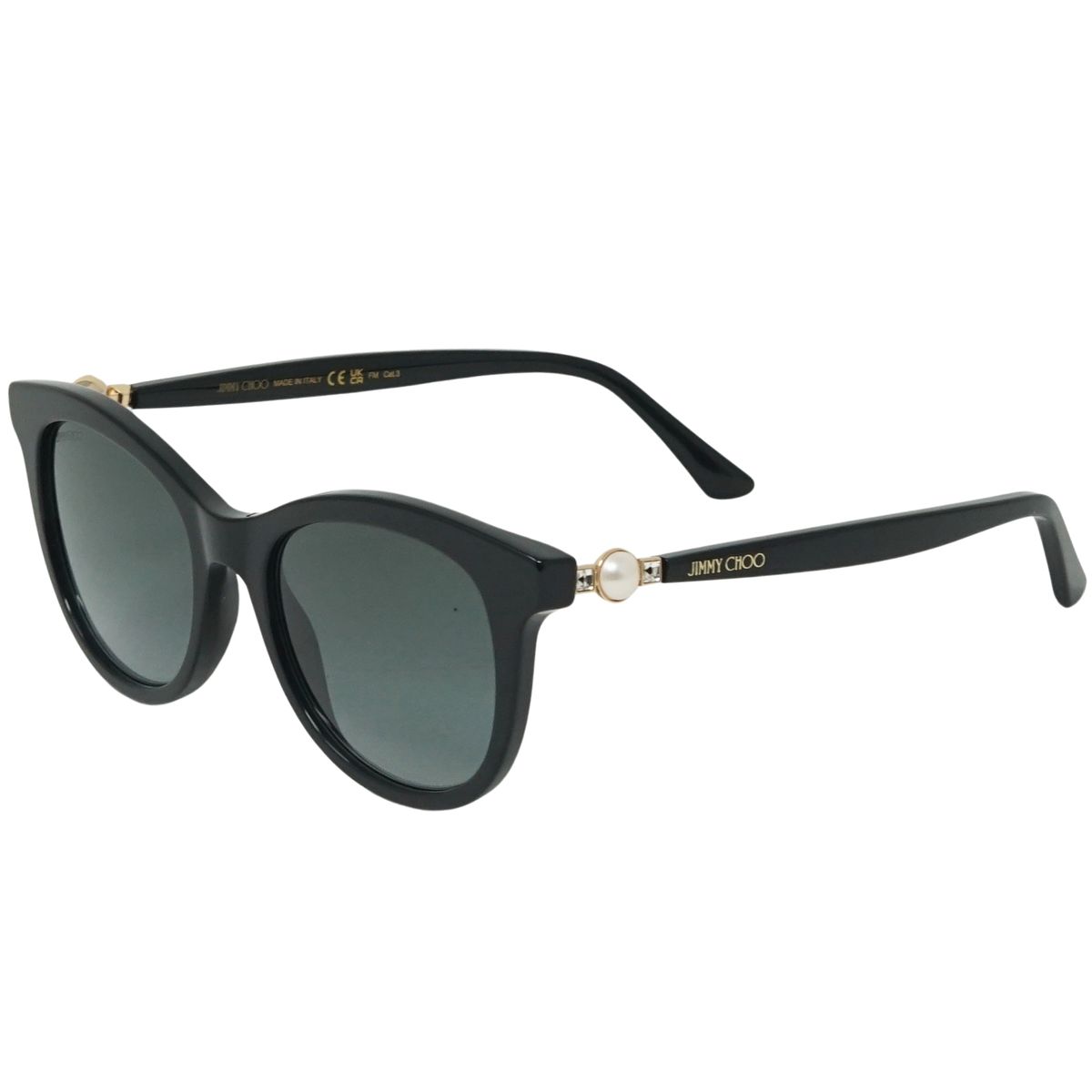Elegante Cat-Eye-Sonnenbrille mit Perlendetail