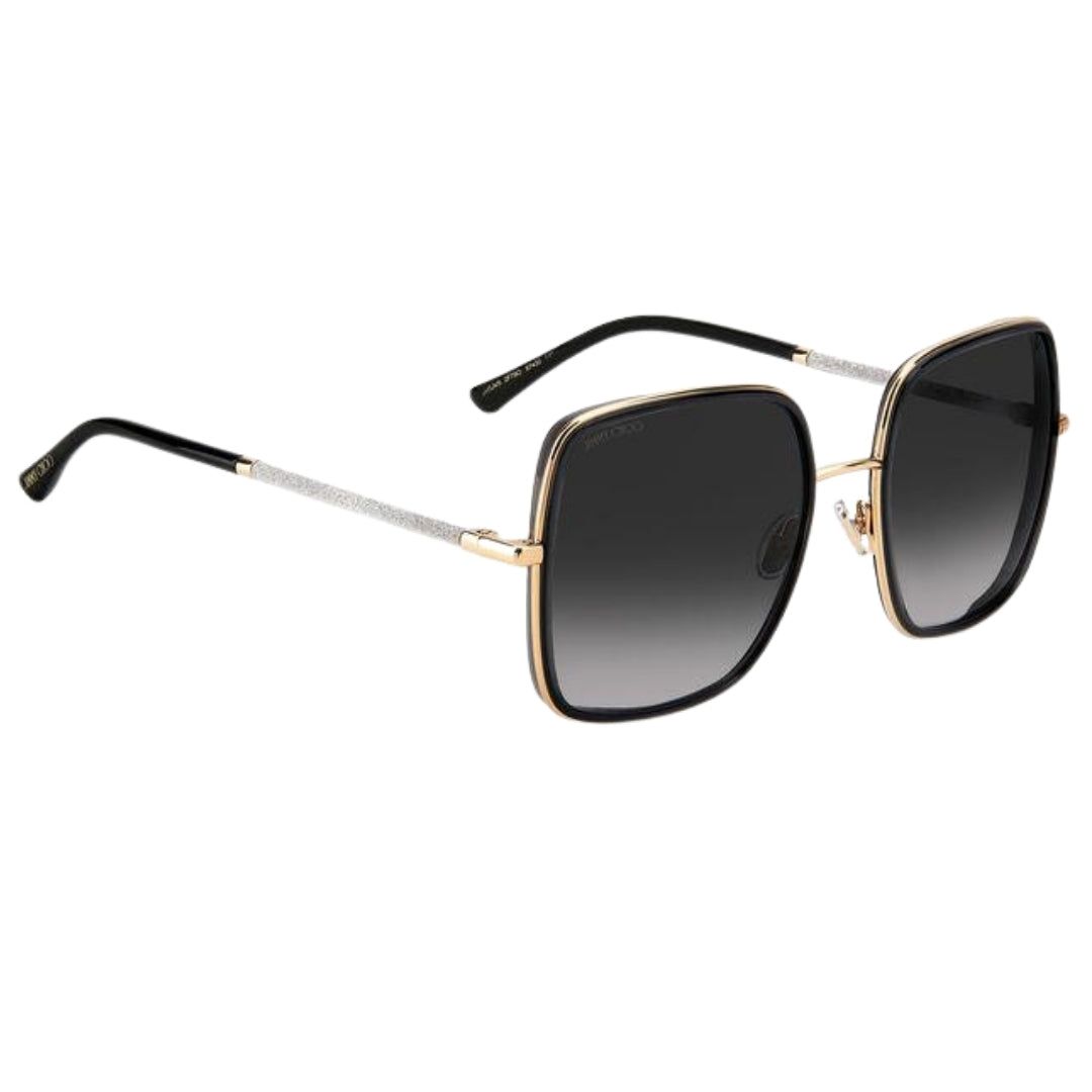 Übergroße quadratische Metallsonnenbrille