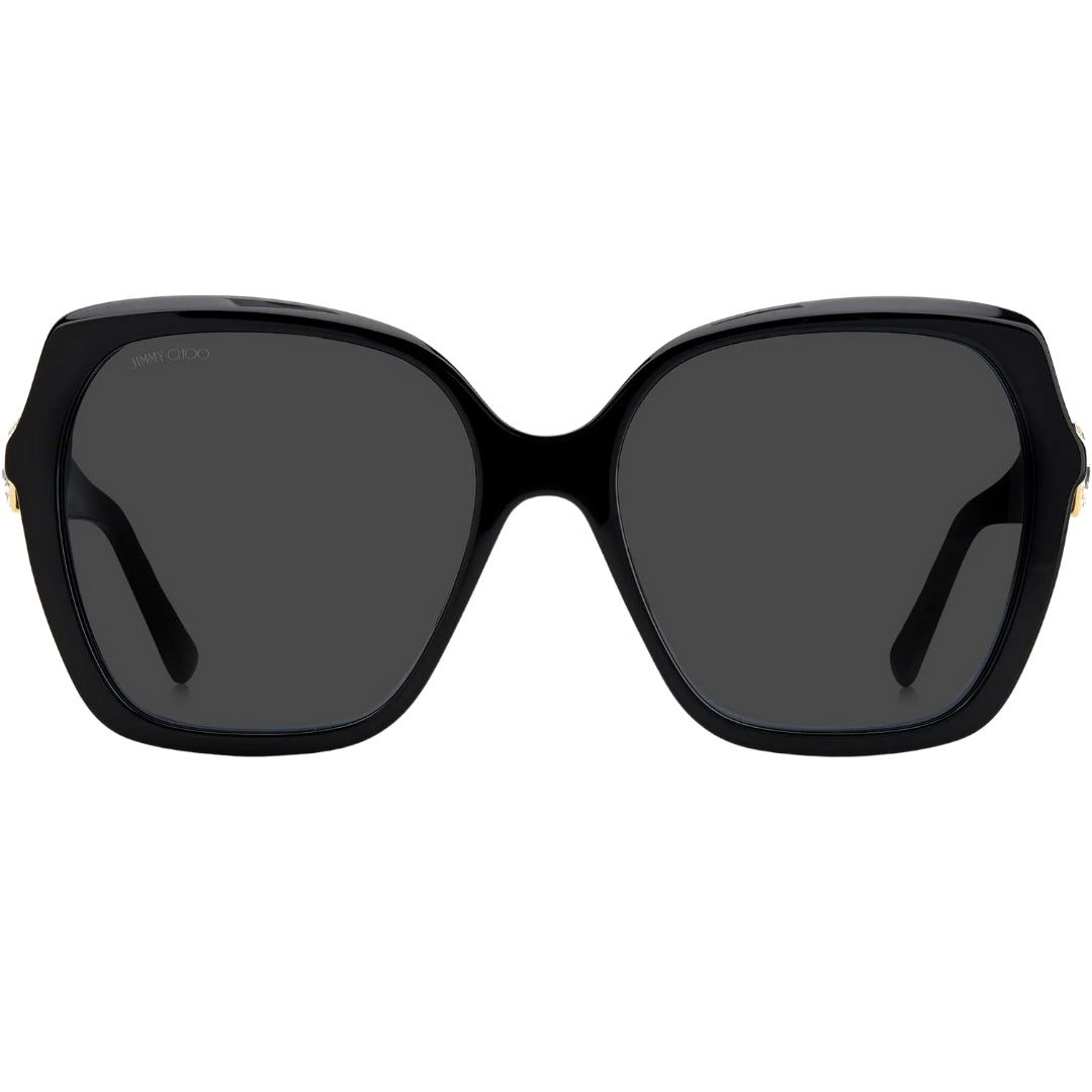Übergroße Schmetterlings-Sonnenbrille mit Kristalldetail