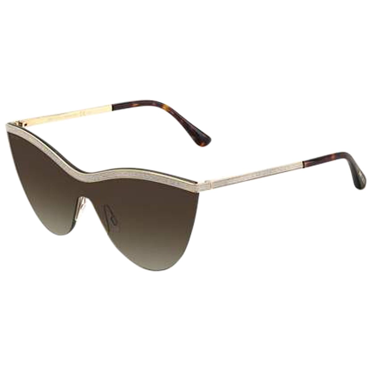 Oversize Cat-Eye Monoscheiben Sonnenbrille