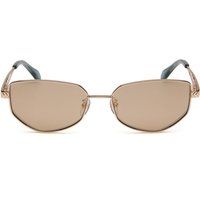 Geometrische Schmetterlings-Sonnenbrille aus Metall