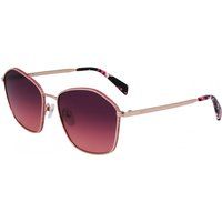 Geometrische Sonnenbrille mit Glitzer-Rahmen