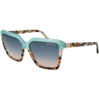 Eckige Sonnenbrille mit Acetat-Verlauf