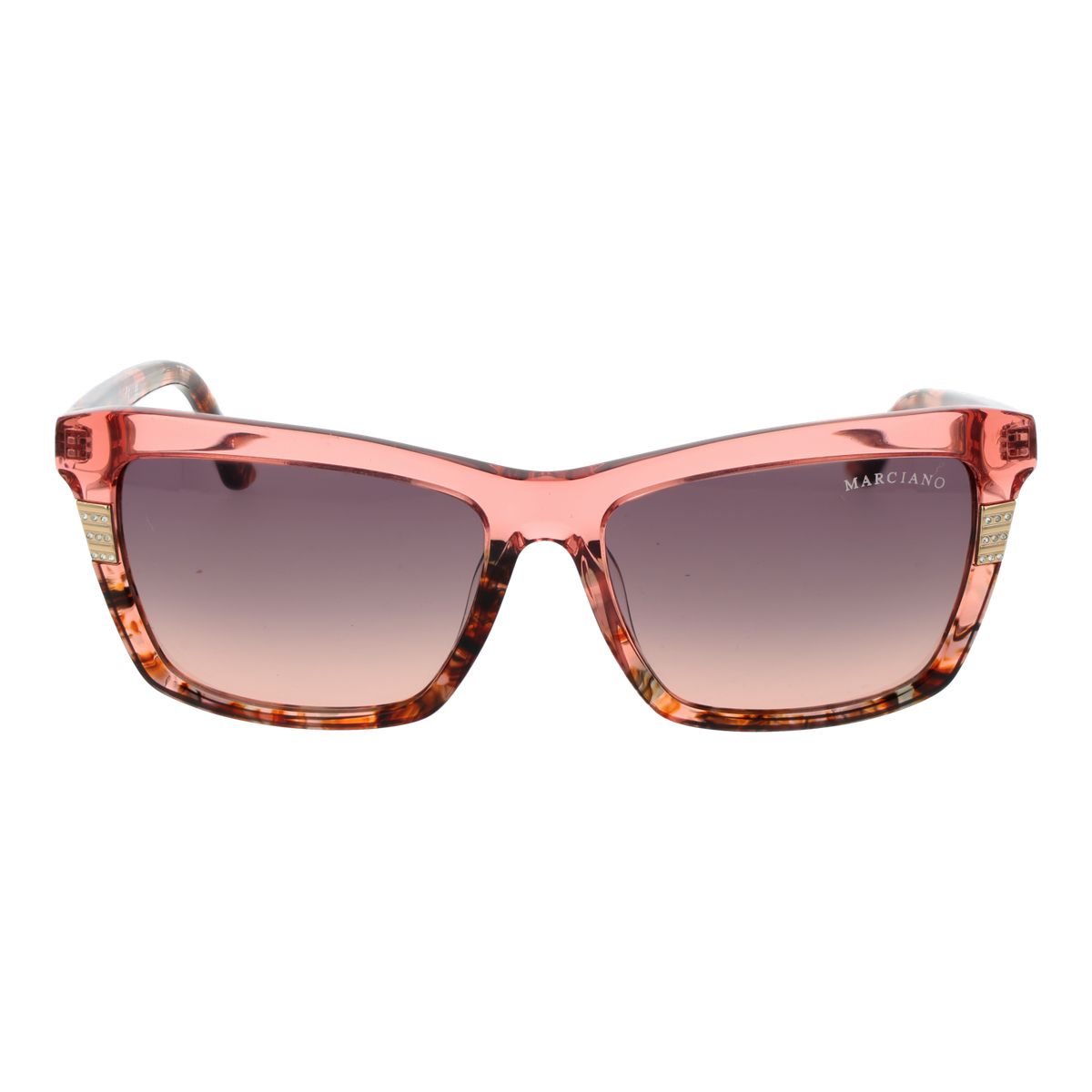 Elegante rechteckige Sonnenbrille mit Farbverlauf