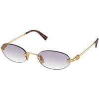 Elegante randlose ovale Sonnenbrille