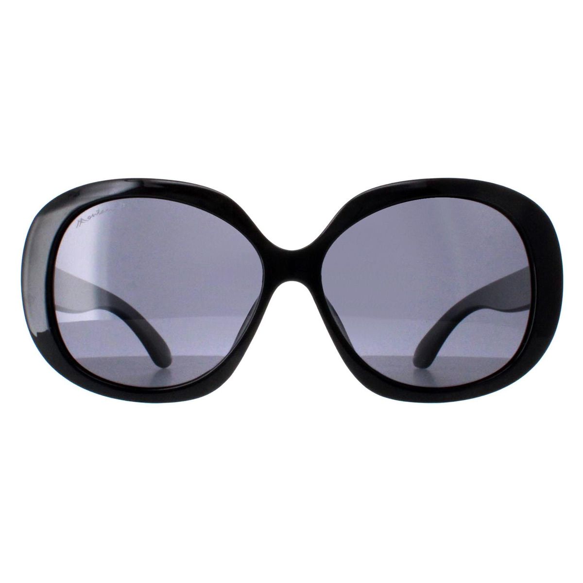 Übergroße runde polarisierte Sonnenbrille