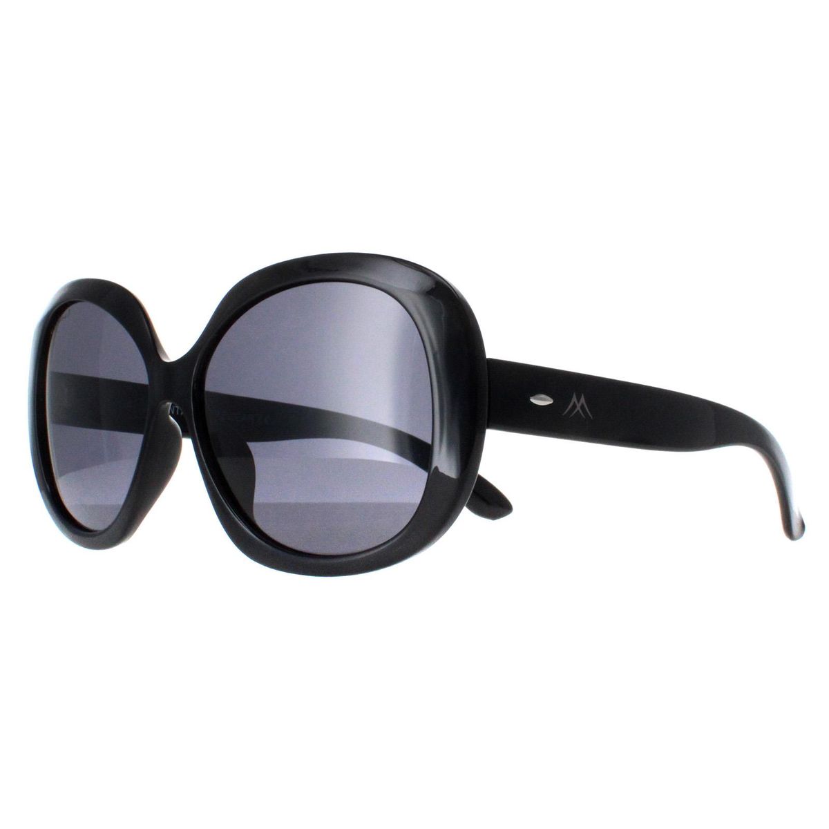 Übergroße runde polarisierte Sonnenbrille