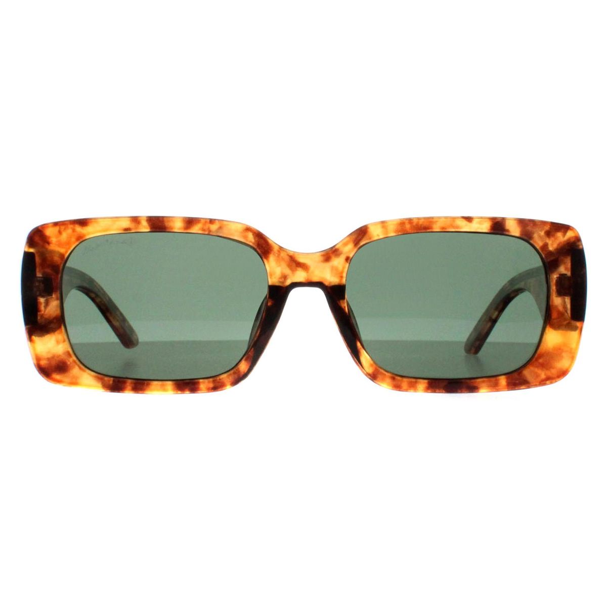 Rechteckige polarisierte Sonnenbrille in Hornoptik