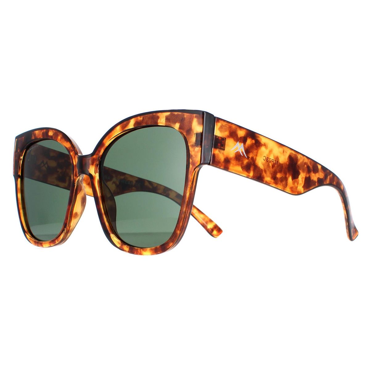 Elegante Oversized Sonnenbrille in Hornoptik