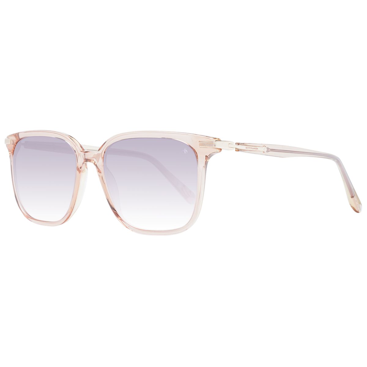 Eckige Acetat-Sonnenbrille mit Verlaufsgläsern