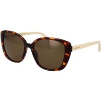 Übergroße Sonnenbrille in Schildpatt-Optik