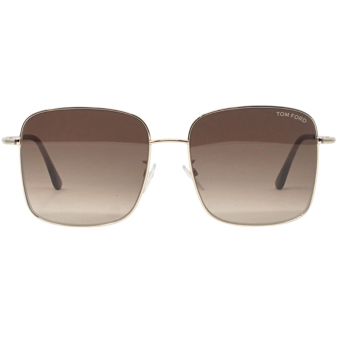 Übergroße quadratische Metall-Sonnenbrille