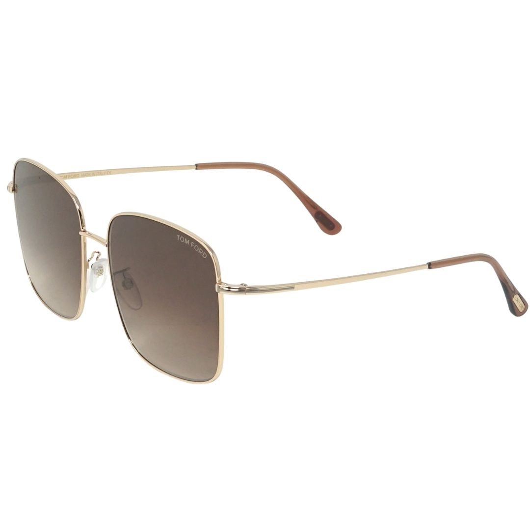 Übergroße quadratische Metall-Sonnenbrille
