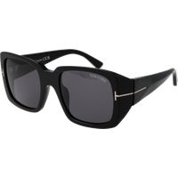 Übergroße quadratische Sonnenbrille mit Signatur-Logo