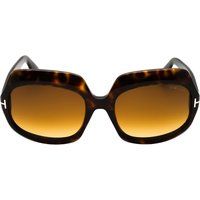 Ikonische Übergroße Sonnenbrille in Hornoptik