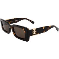 Eckige Sonnenbrille in Schildpatt-Optik