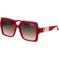 Quadratische Oversized-Sonnenbrille mit Farbverlauf