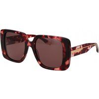 Markante Quadratische Sonnenbrille in Marmor-Optik