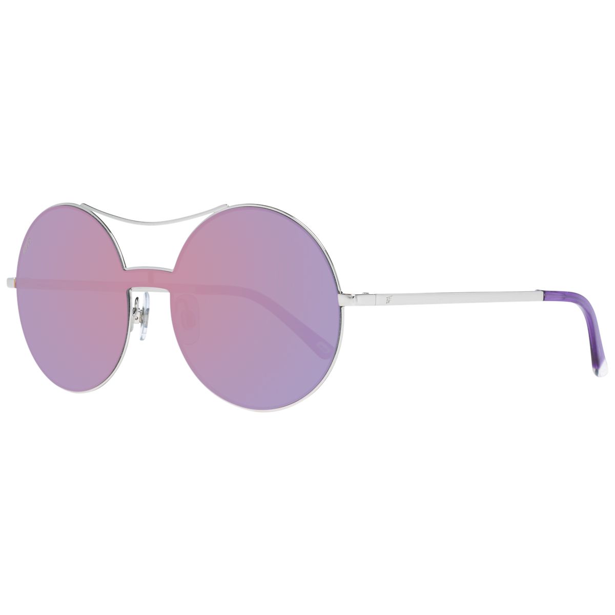 Runde Verspiegelte Sonnenbrille mit Doppelsteg