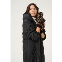 Strickfäustlinge mit Leopardenmuster
