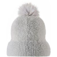 Flauschige Strickmütze mit Bommel