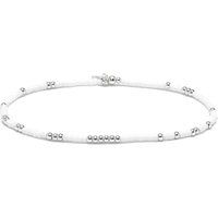 Minimalistisches Perlenarmband mit Silber
