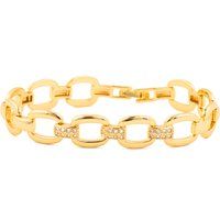 Gliederkettenarmband mit Zirkonia-Besatz