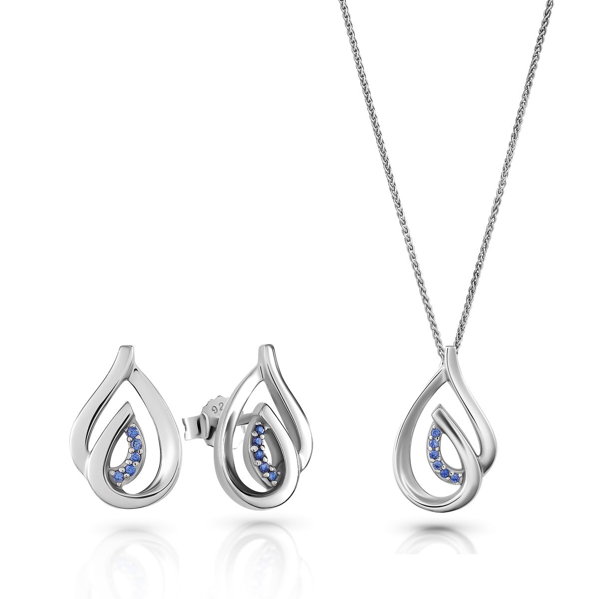 Elegantes Tropfen-Schmuckset